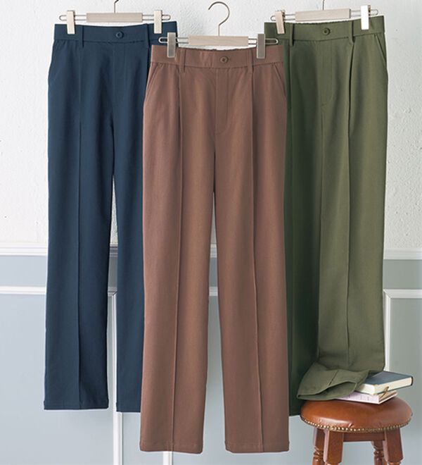 BELLUNA（ベルーナ）の「綿混ハイパー美脚ストレッチチノパンツ（フルレングスパンツ）」｜詳細画像