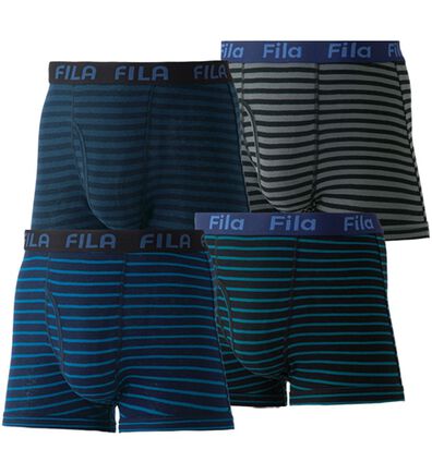 「【４枚組】＜フィラ＞スタイリッシュデザインボーダーボクサー（メンズボクサーパンツ）」