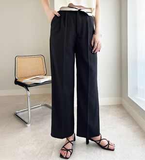 GeeRA（ジーラ）の「２ＷＡＹハイウエストスラックスパンツ（フルレングスパンツ）」｜詳細画像