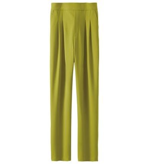 BELLUNA（ベルーナ）の「－３ｋｇ見え大人のゆったりテーパードパンツ（テーパードパンツ）」｜ライム