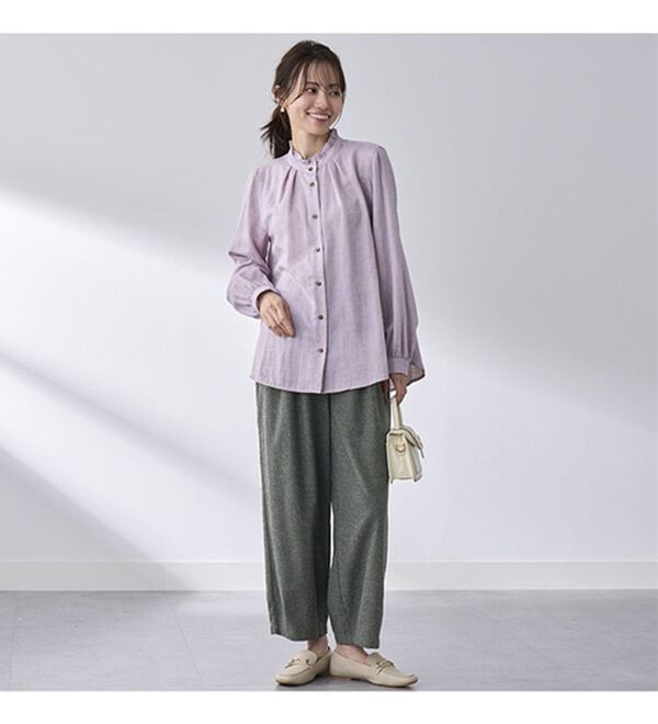 BELLUNA（ベルーナ）の「綿１００％ゆったりパンツ（フルレングスパンツ）」｜詳細画像