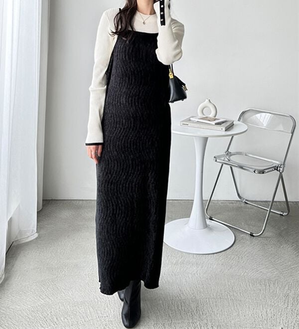 GeeRA（ジーラ）の「ベロアプリーツキャミワンピース（その他ワンピース）」｜詳細画像