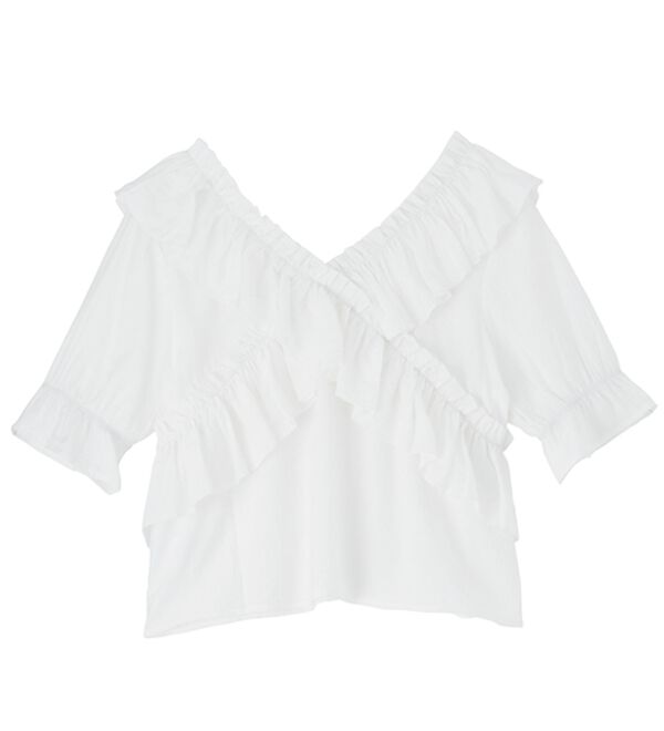 RANAN（ラナン）の「オフショルフリルブラウス（ブラウス）」｜詳細画像