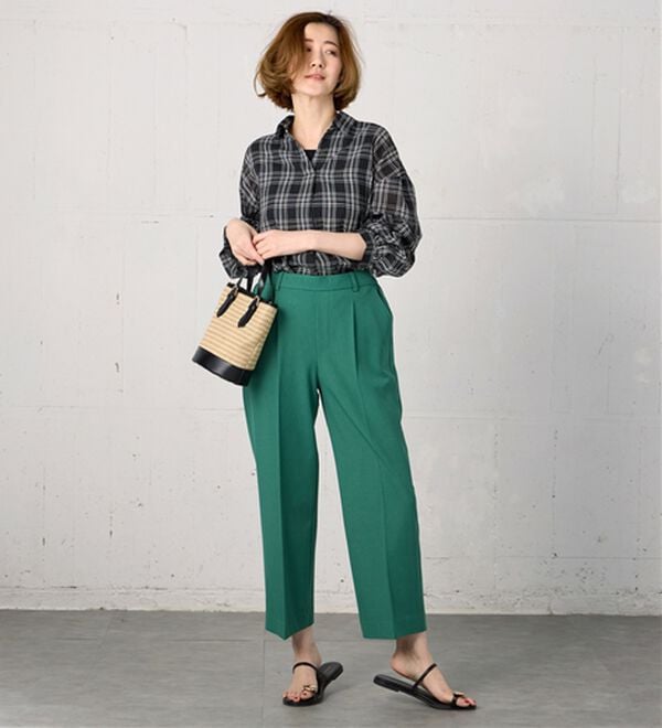 BELLUNA（ベルーナ）の「袖タックデザインスキッパーシャツ（シャツ）」｜詳細画像