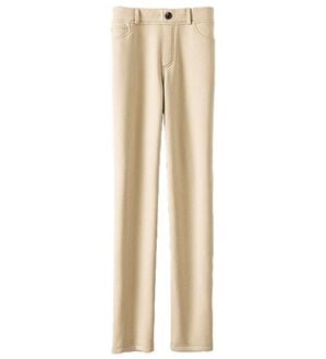 BELLUNA（ベルーナ）の「裏ベロアストレッチ素材レギンスパンツ（フルレングスパンツ）」｜アイボリー