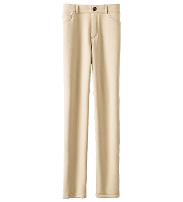 BELLUNA（ベルーナ）の「裏ベロアストレッチ素材レギンスパンツ（フルレングスパンツ）」｜アイボリー