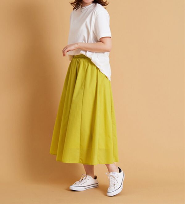 BELLUNA（ベルーナ）の「ふんわり切替フレアースカート（ロングスカート）」｜詳細画像