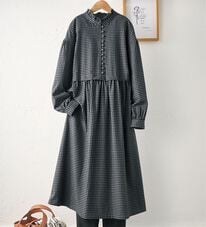 BELLUNA（ベルーナ）の「＜＆ｃｏｃｏｃｈｉ＞ふんわり柔らか綿１００％チェック柄ワンピース（シャツワンピース）」
