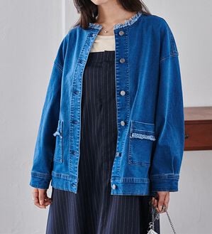 RANAN（ラナン）の「デニムジャケット（ブルゾン）」｜ブルー