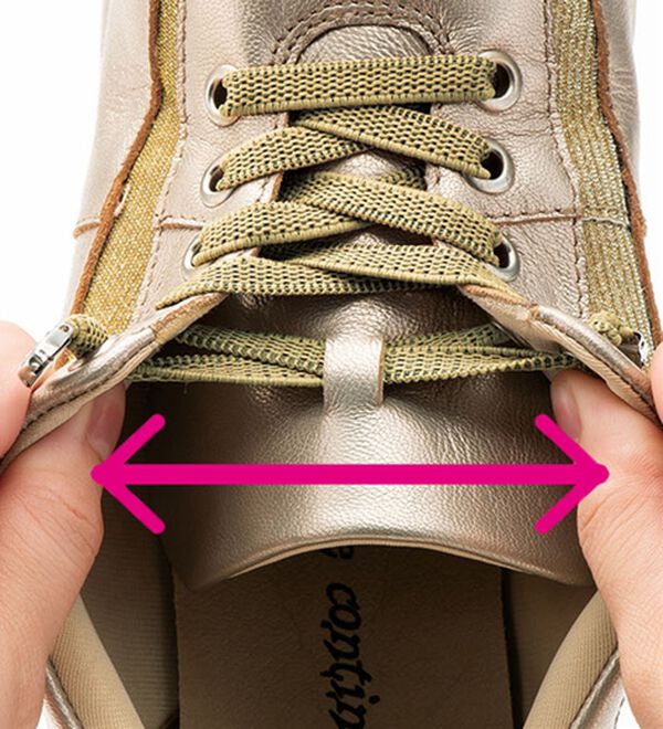 ルフラン（ルフラン）の「＜トゥビーコンティニュード＞ラメが煌めく４Ｅレザースニーカー（スニーカー）」｜詳細画像