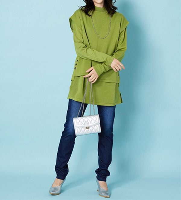 BELLUNA（ベルーナ）の「美ストレッチ素材レギンスパンツ（スパッツ・レギンス）」｜詳細画像