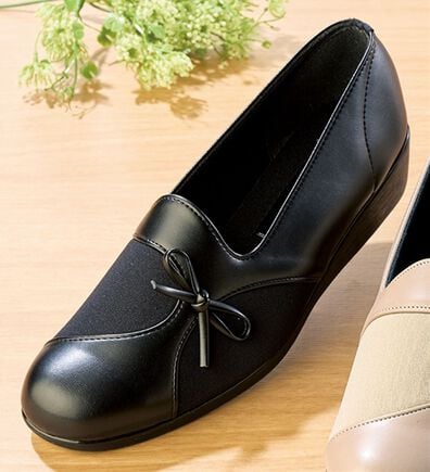 「日本製　サイドストレッチコンフォートパンプス（パンプス）」