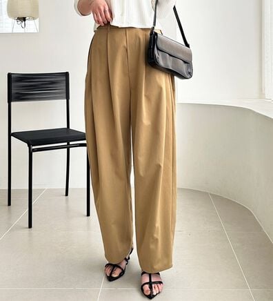 GeeRA（ジーラ）の「カーブデザインワイドチノパンツ（フルレングスパンツ）」