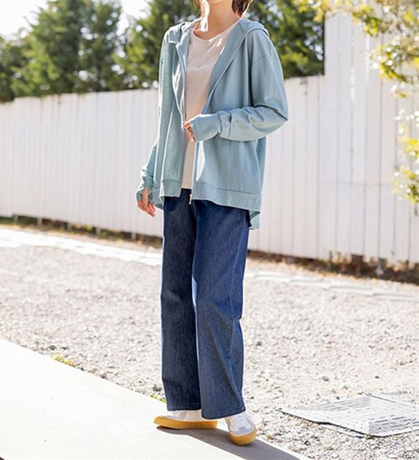 BELLUNA（ベルーナ）の「【接触冷感】絶対に焼けたくない！後プリーツＵＶパーカー（パーカー）」｜詳細画像