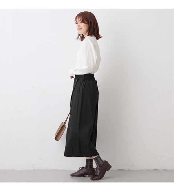 Viola e Viola（ヴィオラ エ ヴィオラ）の「綿１００％ラップ風カフェパンツ（ワイドパンツ・ガウチョ）」｜詳細画像