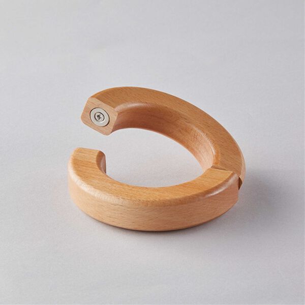 iellio（イエリオ）の「ウッドタッセル　２個セット＜お得・ビーズ・カーテン・アクセサリー・雑貨・シンプル・韓国・北欧・ナチュラル・木＞（のれん・間仕切り・カーテン関連品）」｜詳細画像