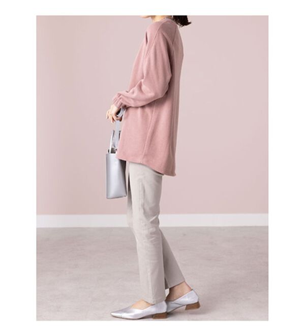 BELLUNA（ベルーナ）の「衿フリルデザイン裏起毛プルオーバー（カットソー）」｜詳細画像