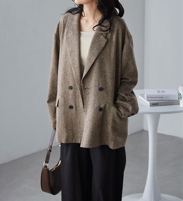 RANAN（ラナン）の「ダブルテーラードツイードジャケット（テーラードジャケット）」｜詳細画像