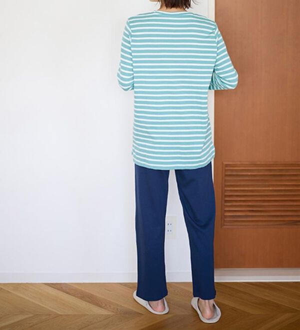 LAVIENNE（ラヴィエンヌ）の「【とろける肌心地】綿１００％あったかスムースパジャマ（パジャマ・ルームウェア）」｜詳細画像