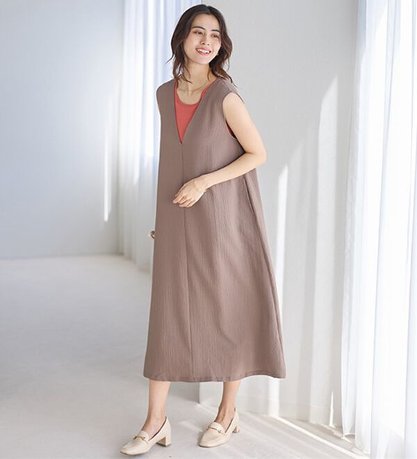 「【医師オススメ】ＵＶカット綿１００％カップ付タンクトップ＜カラフルコットン＞（肌着・インナーウェア）」｜詳細画像