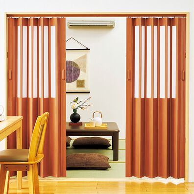 iellio（イエリオ）の「素敵に間仕切りパネルドア（のれん・間仕切り・カフェカーテン）」