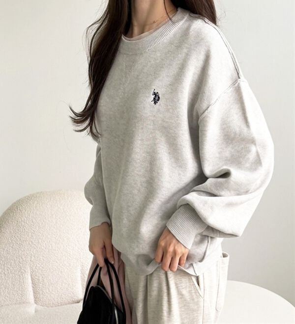 GeeRA（ジーラ）の「【U.S. POLO ASSN.】スウェットライクニット（ニット・セーター）」｜詳細画像