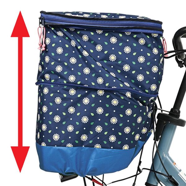 「２段式自転車カゴカバー　マーガレット（その他日用品・趣味雑貨）」｜詳細画像