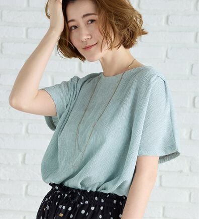 BELLUNA（ベルーナ）の「楊柳素材ドルマンプルオーバー（カットソー）」