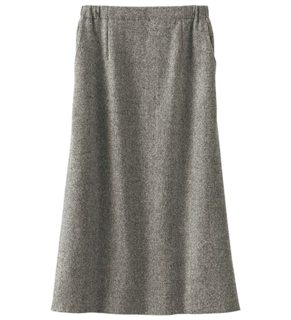 BELLUNA（ベルーナ）の「【尾州】日本製ウール混スカート（フルレングスパンツ）」｜詳細画像