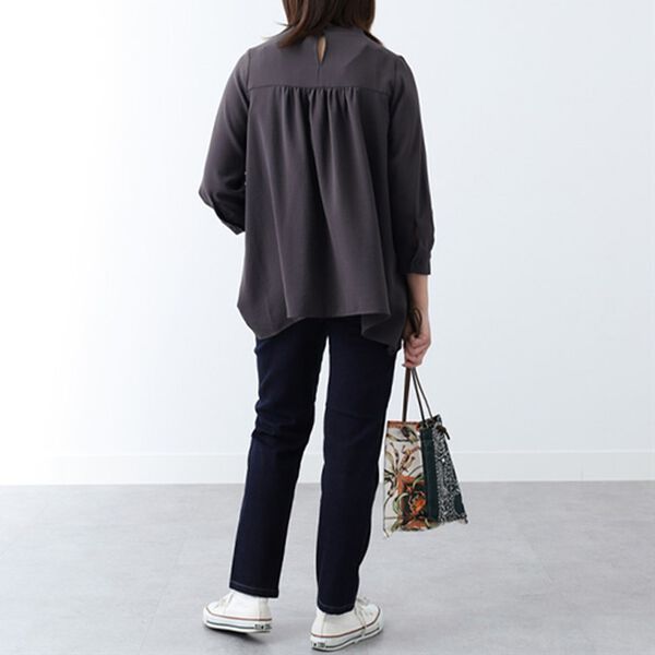 BELLUNA（ベルーナ）の「衿リブ使いブラウス（ブラウス）」｜詳細画像