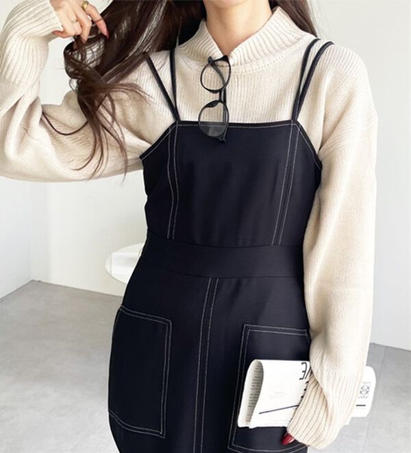 GeeRA（ジーラ）の「バックスリットニットトップス（ニット・セーター）」｜詳細画像