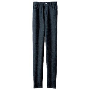 BELLUNA（ベルーナ）の「あったか裏フリースストレッチジーンズ（フルレングスパンツ）」｜ブラック