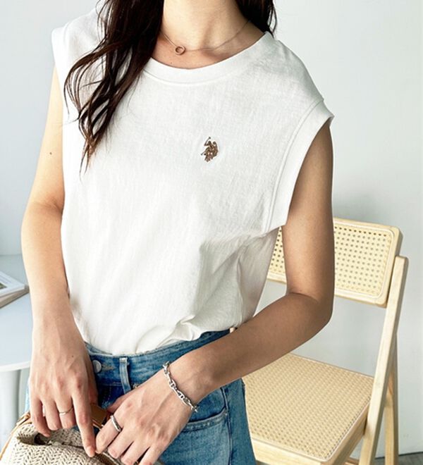 GeeRA（ジーラ）の「【Ｕ．Ｓ．　ＰＯＬＯ　ＡＳＳＮ．】ノースリＴシャツ（タンクトップ・キャミソール）」｜詳細画像