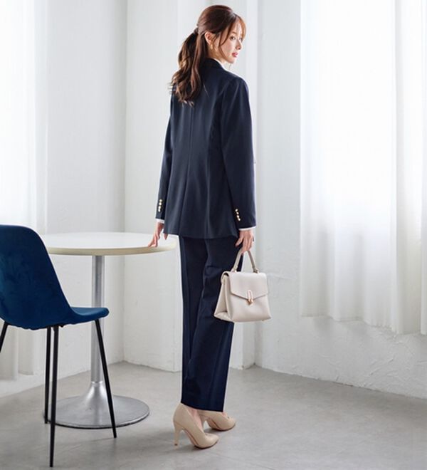 GeeRA（ジーラ）の「【入卒式/セレモニー】着回しベスト＆ジャケットセットスーツ（パンツスーツ）」｜詳細画像