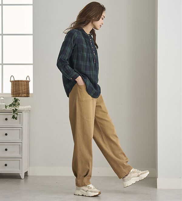 BELLUNA（ベルーナ）の「ポケットデザインコロンデニムパンツ（フルレングスパンツ）」｜詳細画像