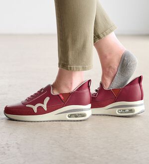 BELLUNA（ベルーナ）の「＜ＥＤＷＩＮ＞さっと履ける！牛床革エアソールスニーカー（スリッポン）」｜詳細画像