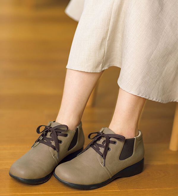 ルフラン（ルフラン）の「＜ラシーナコンフォート＞５Ｅレースアップサイドゴアシューズ（スニーカー）」｜詳細画像