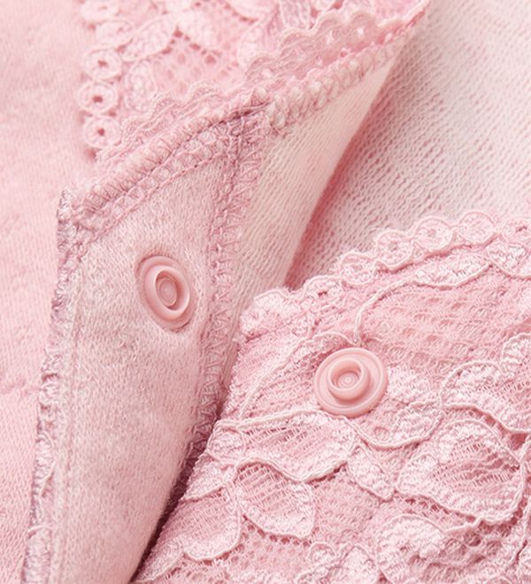 「【３色組】綿１００％レース前開きインナー（肌着・インナーウェア）」｜詳細画像