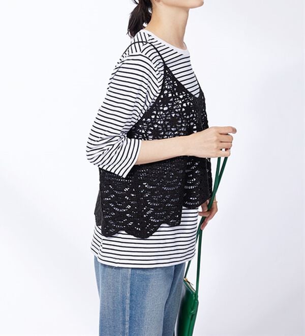 BELLUNA（ベルーナ）の「かぎ針風ビスチェアンサンブル（アンサンブル）」｜詳細画像