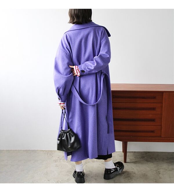 GeeRA（ジーラ）の「ポケットデザインステンカラーコート（ロングコート）」｜詳細画像