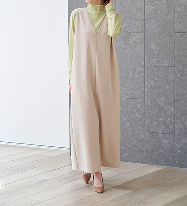 RANAN（ラナン）の「前後２ＷＡＹ！メロウ使いニットソーフリルプルオーバー（カットソー）」｜詳細画像