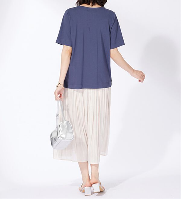 BELLUNA（ベルーナ）の「〈日比谷花壇〉シフォン重ねプルオーバー（カットソー）」｜詳細画像