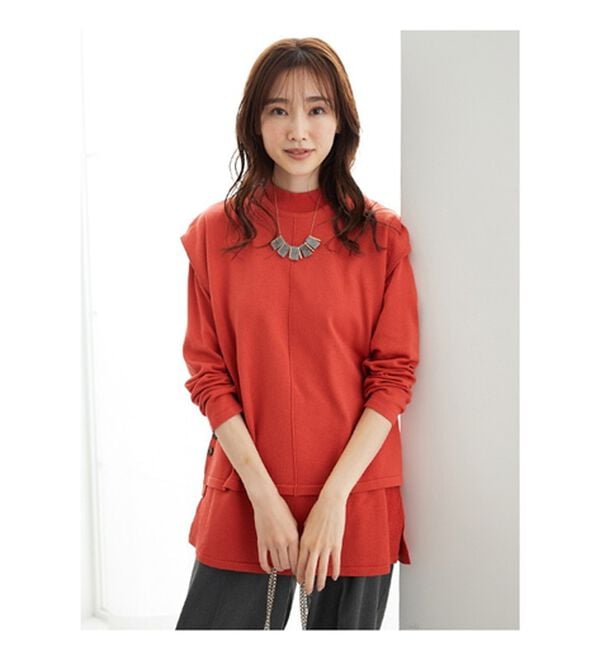 BELLUNA（ベルーナ）の「ベスト付ニットチュニックアンサンブル（アンサンブル）」｜詳細画像