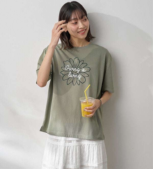 BELLUNA（ベルーナ）の「汗ジミ対策！よれない大人のプリントＴシャツ（Tシャツ）」｜詳細画像