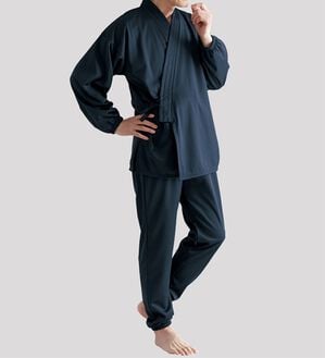 「【２着組】ゴロ寝できちゃうらくちんジャージ作務衣（メンズ和装・浴衣・和装グッズ）」｜詳細画像