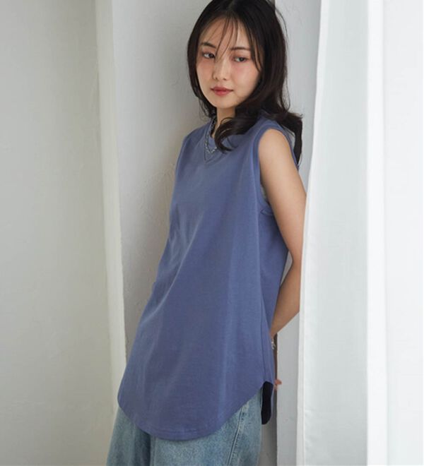 RANAN（ラナン）の「＜BC＞綿100％ひんやりタンクトップ（カットソー）」｜詳細画像