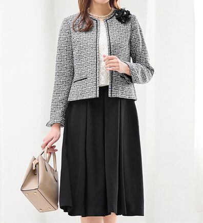 alotta（アロッタ）の「【４点セット】入学式卒業式に！セレモニーワンピーススーツ＜７号～２３号＞（ワンピースセットスーツ）」