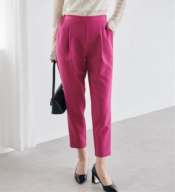 RANAN（ラナン）の「美脚シルエットクロップドパンツ（フルレングスパンツ）」｜詳細画像