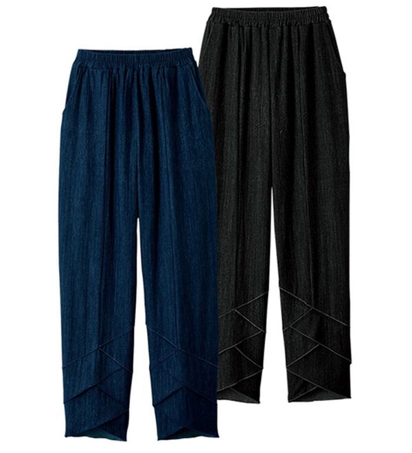 ルフラン（ルフラン）の「【２本組】裾重ねデザインゆったりパンツ（その他パンツ）」｜2本組