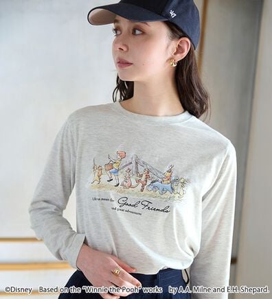 BELLUNA（ベルーナ）の「＜Ｄｉｓｎｅｙ＞【プー】プリント長袖Tシャツ（カットソー）」